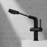 شیر روشویی هوشمند مدل EcoFlex 360 | نمایشگر دما و تنظیم ارتفاع برند Huadiao (هوادیائو)